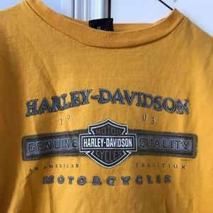 Vintage Harley Davidson Crop Top